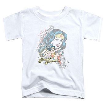 DC Comics Wonder Woman Scroll Short Sleeve Toddler T-Shirt