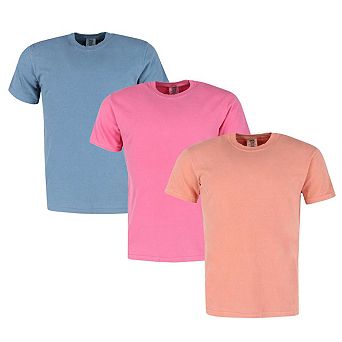 CTM Men's Comfort Colors Dyed Short Sleeve T-Shirt (Set of 3)