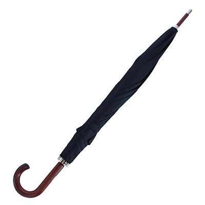 Totes Adult Stately Auto-Open Wooden Stick Umbrella