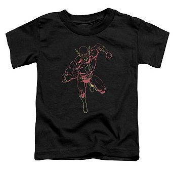 Justice League of America Neon Flash Short Sleeve Toddler T-Shirt