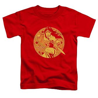 Justice League of America Young Wonder Woman Short Sleeve Toddler T-Shirt