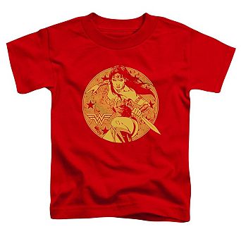 Justice League of America Young Wonder Woman Short Sleeve Toddler T-Shirt