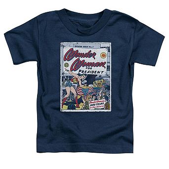 DC Comics Wonder Woman For President Short Sleeve Toddler T-Shirt