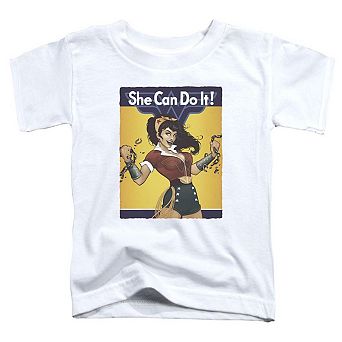 Justice League of America Wonder Woman shell Short Sleeve Toddler T-Shirt