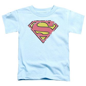 Superman Distressed Shield Short Sleeve Toddler T-Shirt