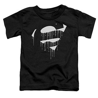 Superman Dripping Shield Short Sleeve Toddler T-Shirt