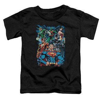 Justice League of America Justice Is Served Short Sleeve Toddler T-Shirt
