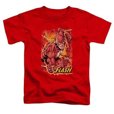 Justice League of America Flash Lightning Short Sleeve Toddler T