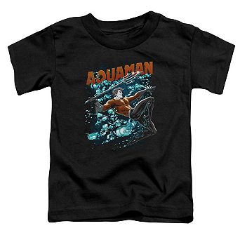 Justice League of America Aquaman Bubbles Short Sleeve Toddler T-Shirt
