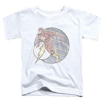DC Comics Flash Retro Flash Iron On Short Sleeve Toddler T-Shirt