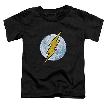 DC Comics Flash Flash Neon Distress Logo Short Sleeve Toddler T-Shirt