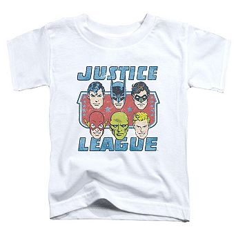 DC Comics Faces Of Justice Short Sleeve Toddler T-Shirt