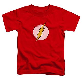 DC Comics Flash Rough Flash Logo Short Sleeve Toddler T-Shirt