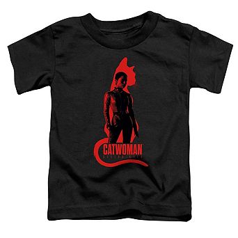 The Batman Selina Kyle Cat Silhouette Short Sleeve Toddler T-Shirt