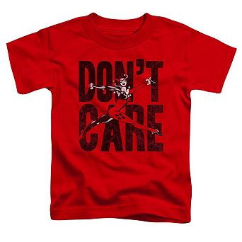 Justice League of America Dont Care Short Sleeve Toddler T-Shirt