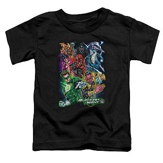 Green Lantern Blackest Group Short Sleeve Toddler T-Shirt