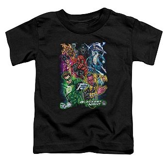 Green Lantern Blackest Group Short Sleeve Toddler T-Shirt