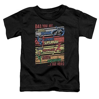 Justice League of America A True Hero Short Sleeve Toddler T-Shirt