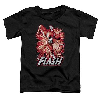 Justice League of America Flash Red & Gray Short Sleeve Toddler T-Shirt