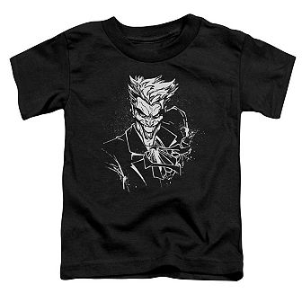 Batman Jokers Splatter Smile Short Sleeve Toddler T-Shirt