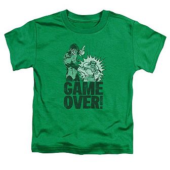 Green Lantern Game Over Short Sleeve Toddler T-Shirt