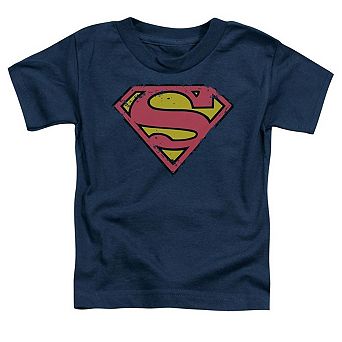 Superman Distressed Shield Short Sleeve Toddler T-Shirt