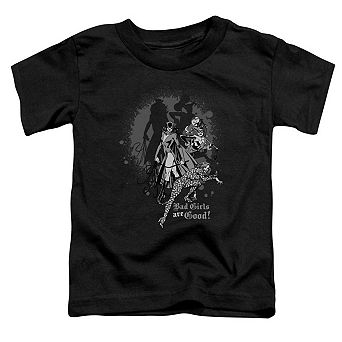 DC Comics Bad Girls Are Good Short Sleeve Toddler T-Shirt