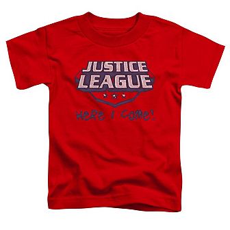 Justice League of America Here I Come Short Sleeve Toddler T-Shirt
