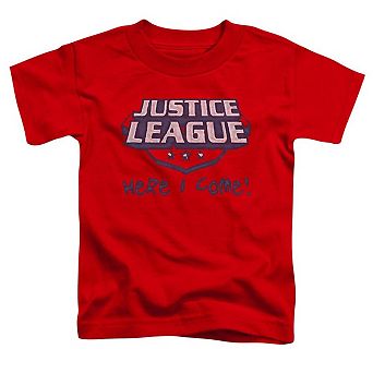 Justice League of America Here I Come Short Sleeve Toddler T-Shirt