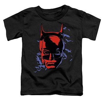 The Batman Shadowed Headshot Short Sleeve Toddler T-Shirt