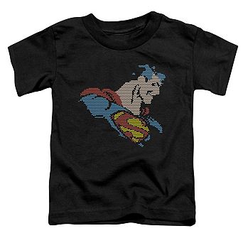 DC Comics Lite Brite Superman Short Sleeve Toddler T-Shirt