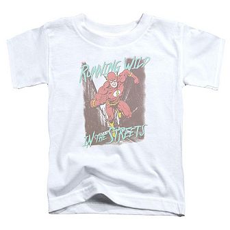 Justice League of America Running Wild Short Sleeve Toddler T-Shirt