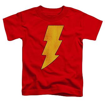 DC Comics Shazam Logo Distressed Short Sleeve Toddler T-Shirt