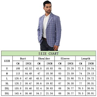 Mens Casual Blazer Fit Suit Two Button Coat Jackets Suit