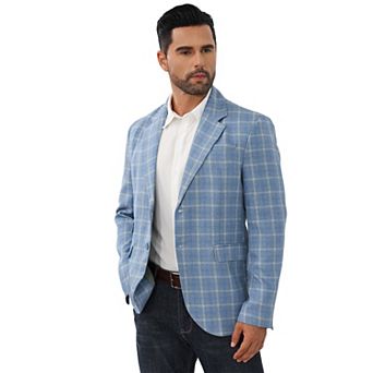Mens Casual Blazer Fit Suit Two Button Coat Jackets Suit