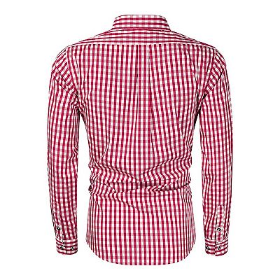 dress shirt deutsch Amazon.com: BAVARIA TRACHTEN German Oktoberfest Shirts for Men - Authentic  German Lederhosen Shirt Men - Original Bavarian Shirt for Lederhosen Outfit  - Checkered Red - Classic