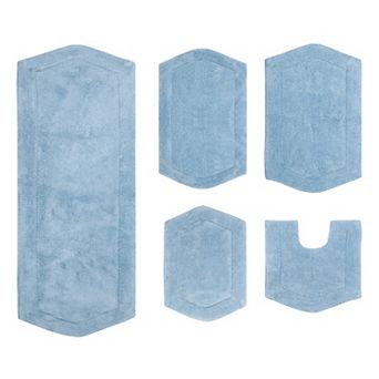 Home Weavers Waterford Collection 100% Cotton Tufted Bath Rug, Extra Soft & Absorbent Bath Rug