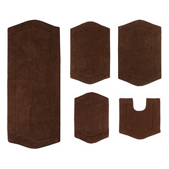 Home Weavers Waterford Collection 100% Cotton Tufted Bath Rug, Extra Soft & Absorbent Bath Rug