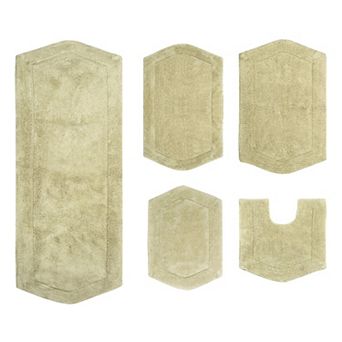 Home Weavers Waterford Collection 100% Cotton Tufted Bath Rug, Extra Soft & Absorbent Bath Rug