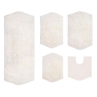 Home Weavers Waterford Collection 100% Cotton Tufted Bath Rug, Extra Soft & Absorbent Bath Rug