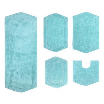 Home Weavers Waterford Collection 100% Cotton Tufted Bath Rug, Extra Soft & Absorbent Bath Rug