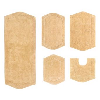 Home Weavers Waterford Collection 100% Cotton Tufted Bath Rug, Extra Soft & Absorbent Bath Rug