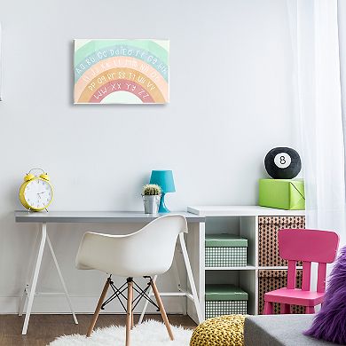 Stupell Home Decor Alphabet Letters on Rainbow Wall Plaque