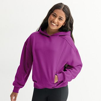 Girls 7-16 Tek Gear® Relaxed Fit Fleece Seamed Hoodie