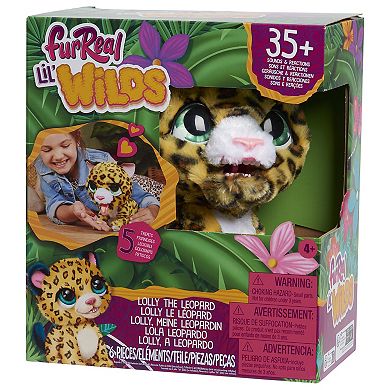 FurReal Lil Wilds Lolly the Leopard Interactive Plush with 35 Sounds & Reactions