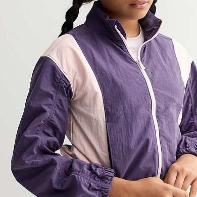 Girls 4-20 Tek Gear® Cinch Sleeve Windbreaker