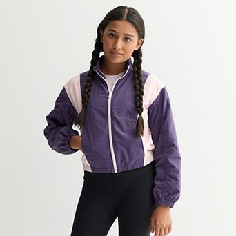 Girls 4-20 Tek Gear® Cinch Sleeve Windbreaker