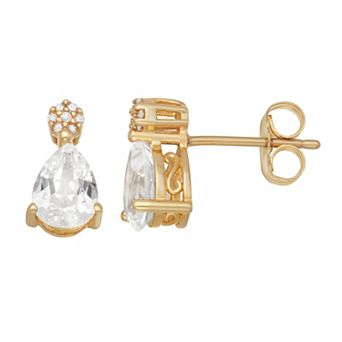 LeRose by Lexi and Rose 10k Gold Diamond Accent & Lab-Created Gemstone Earrings