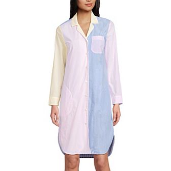 Petite Lands' End Long Sleeve Pajama Nightgown