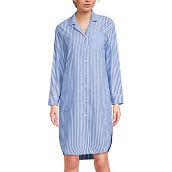 Petite Lands' End Long Sleeve Pajama Nightgown